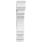 Ekena Millwork Standard Olympic Architectural Grade PVC Bracket with Traditional Ends, 3"W x 18"D x 18"H BKTP03X18X18OLY01 - alternate 4